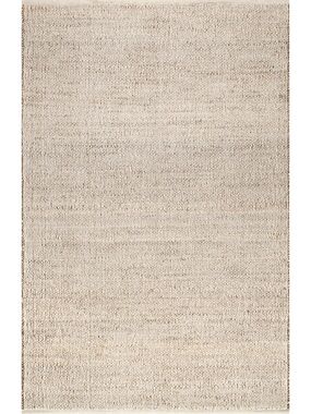 Neutral Woven Area Rug - Cream